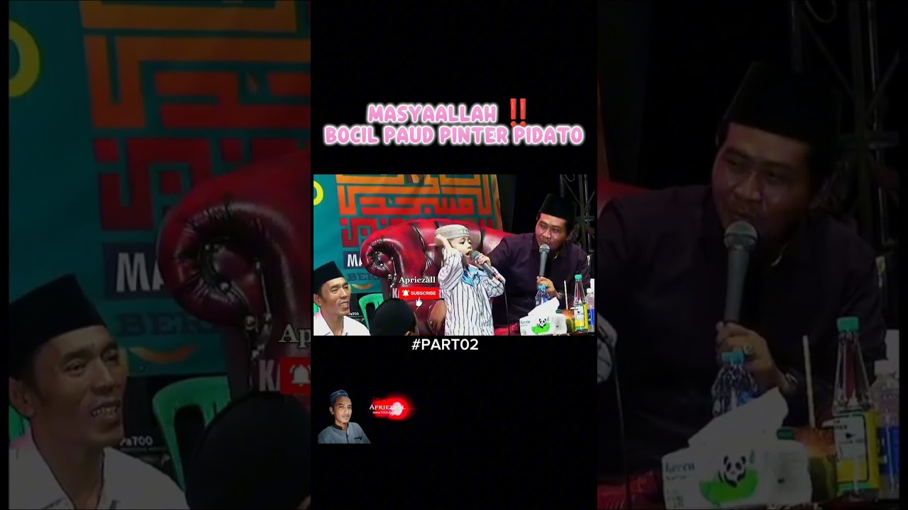 LUCU TAPI KEREN🤣BOCIL PAUD PINTER PIDATO #khanwarzahidlucu