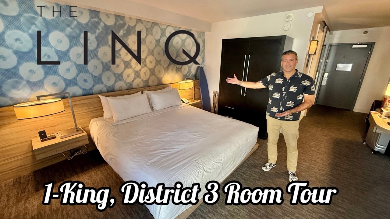 Экскурсия по номеру №3 в отеле LinQ Las Vegas, номер One King, номер для некурящих.
