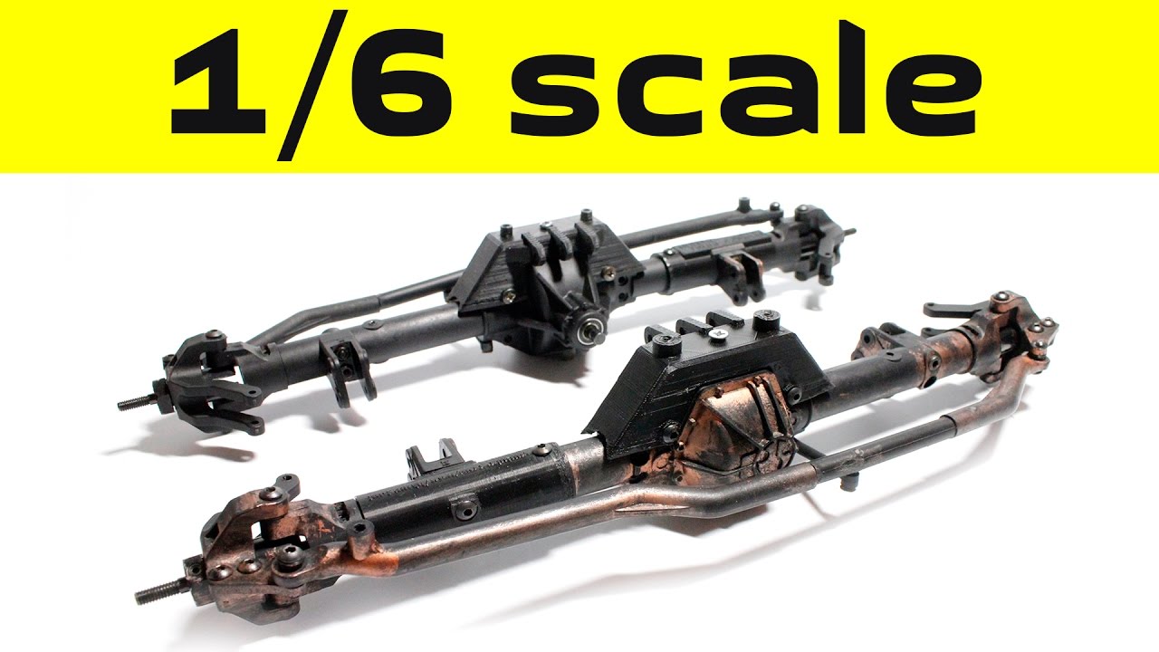 making 1/6 scale WIDE AXLES