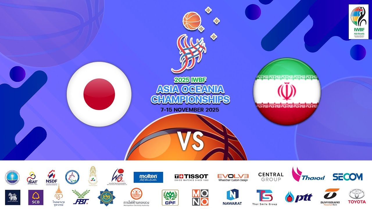 Japan vs Iran | Men&rsquo;s Division 1 | 2025 IWBF Asia Oceania Championships &ndash; Bangkok