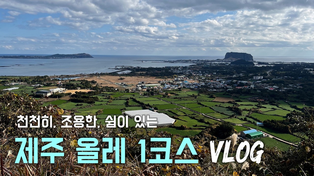 제주 올레 1코스 VLOG / 천천히, 조용한, 쉼이 있는 / 제주 동쪽 / 종달미소 / 북카페 종달리746 / 소심한 책방 / 2025.12.16
