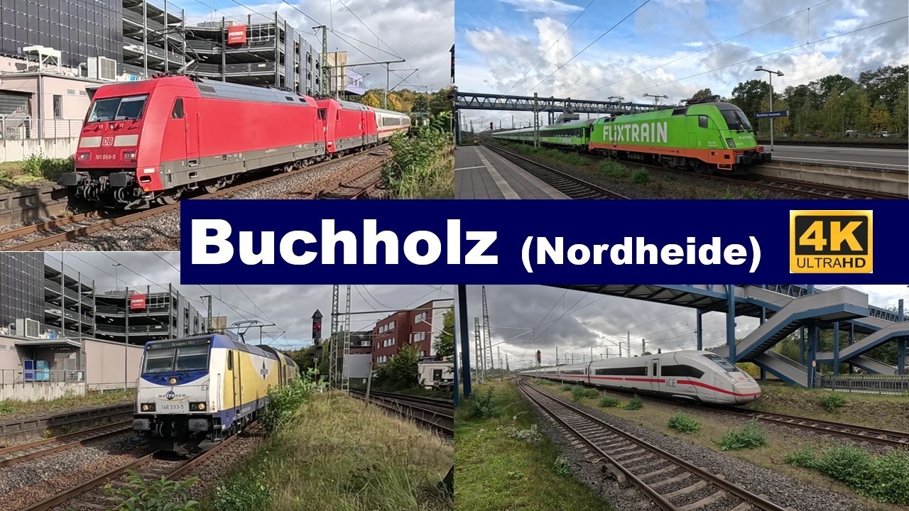 Zugverkehr in Buchholz (Nordheide) 9.10.2025