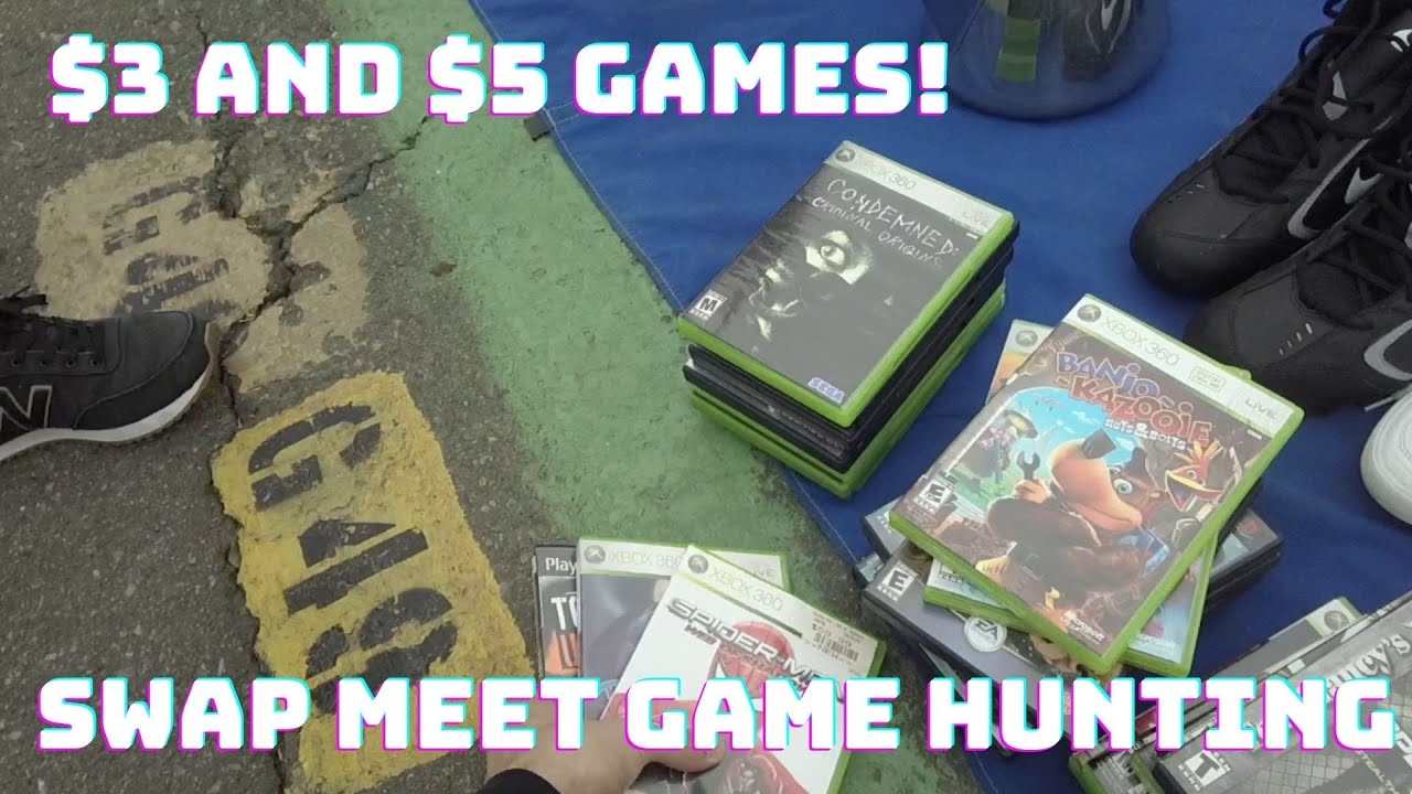 First Time at the Swap Meet! Live Retro Video Game Hunting Episode 15