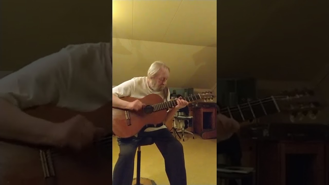 7. Kompa folkmusik p&aring; gitarr. Schottis-Komp. Tutorial. Hans-Erik Nystr&ouml;m l&auml;r ut.