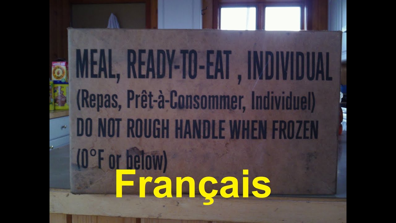 Test Repas MRE