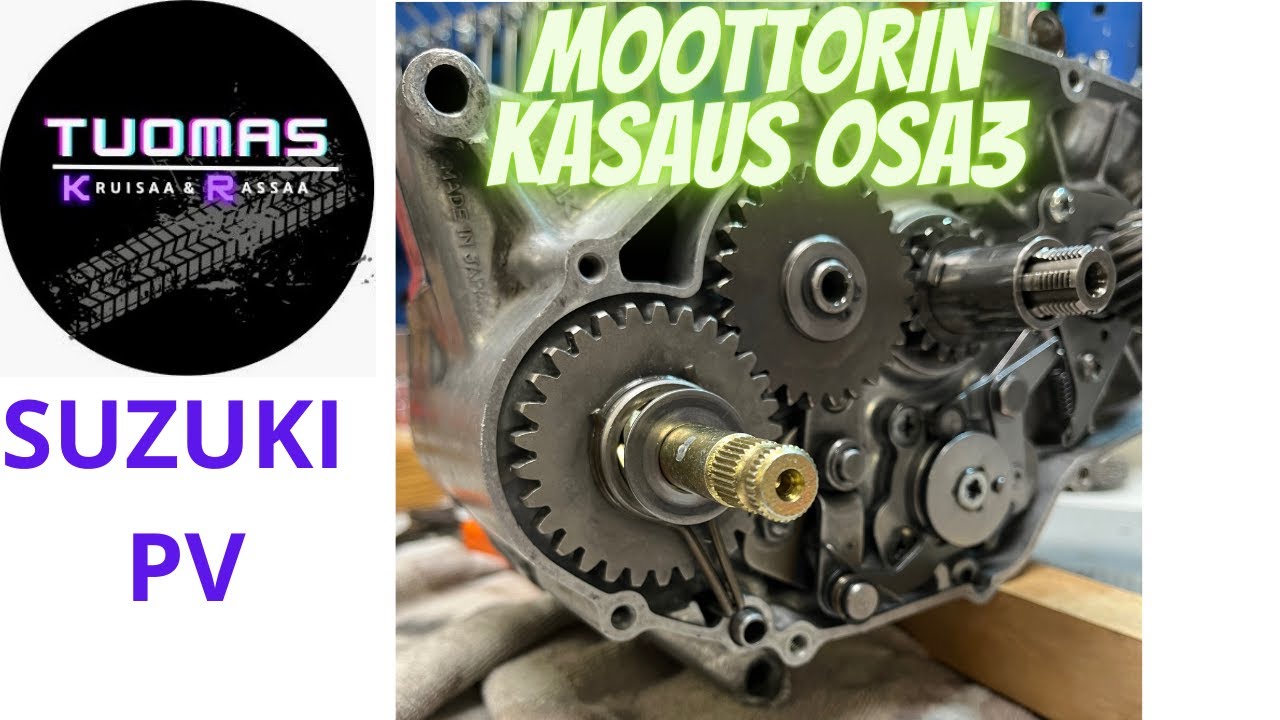 Suzuki Pv moottorin kasaus osa 3 (HUOM videolla painelaakeri menee väärin päin!)