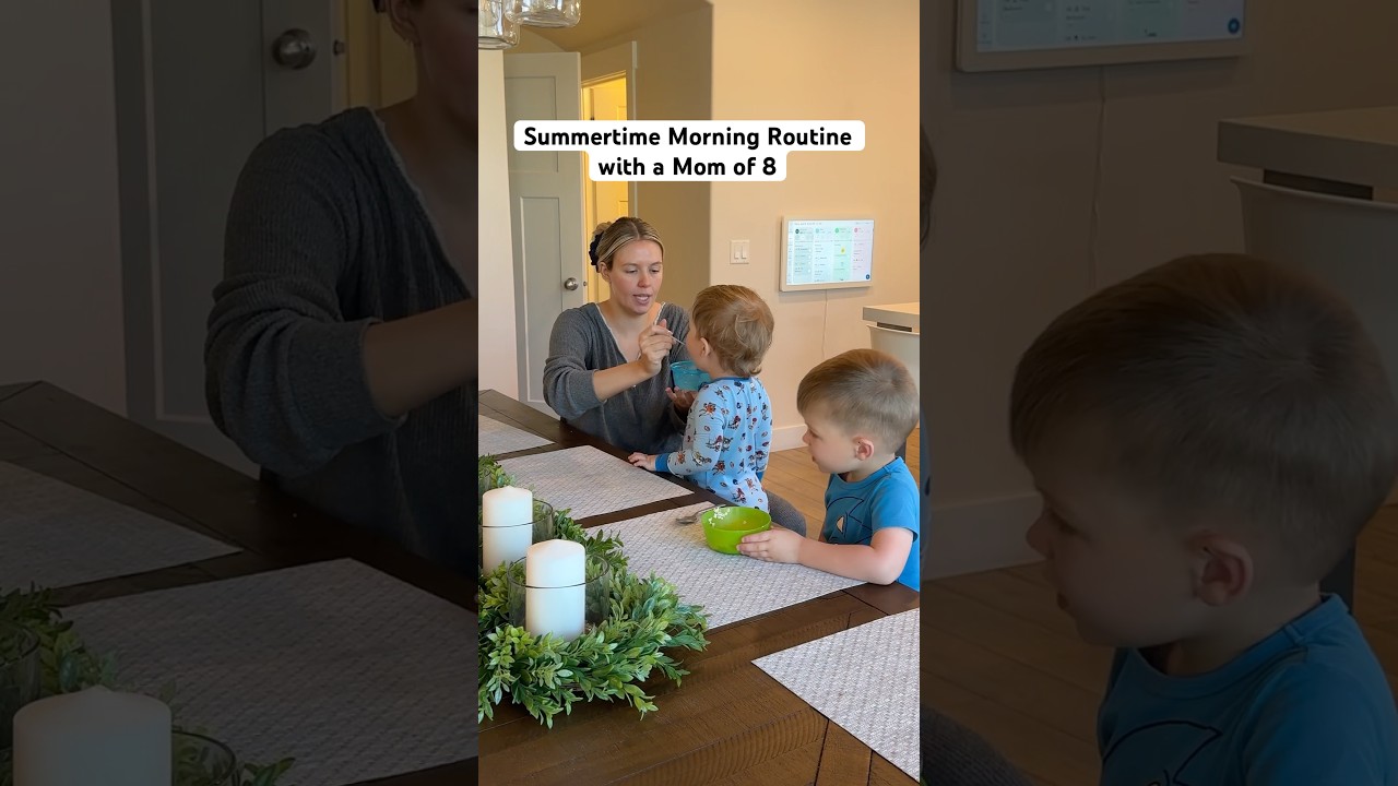 Summertime Morning Routine with a Mom of 8 #morningroutine #morningmotivation #momlife #familylife