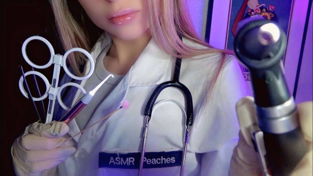 ASMR Cranial Nerve Exam (Ear, Eye and Head Exam, Soft Spoken Roleplay)