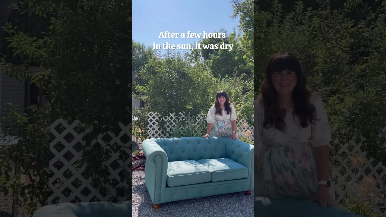 Как покрасить обивку за 6 долларов?! #sofarefresh #diyproject