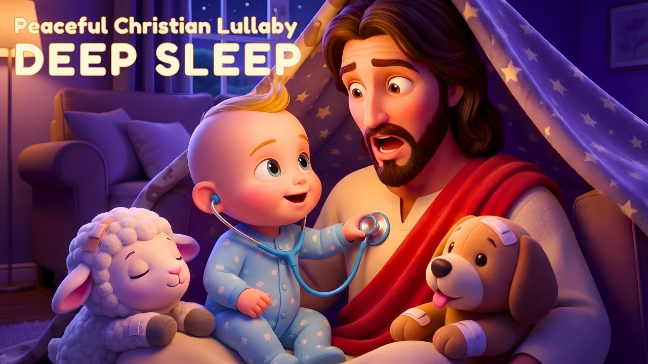 🌙 Calm Night Sleep with Jesus | Gentle Christian Lullabies & Peaceful Bible Music
