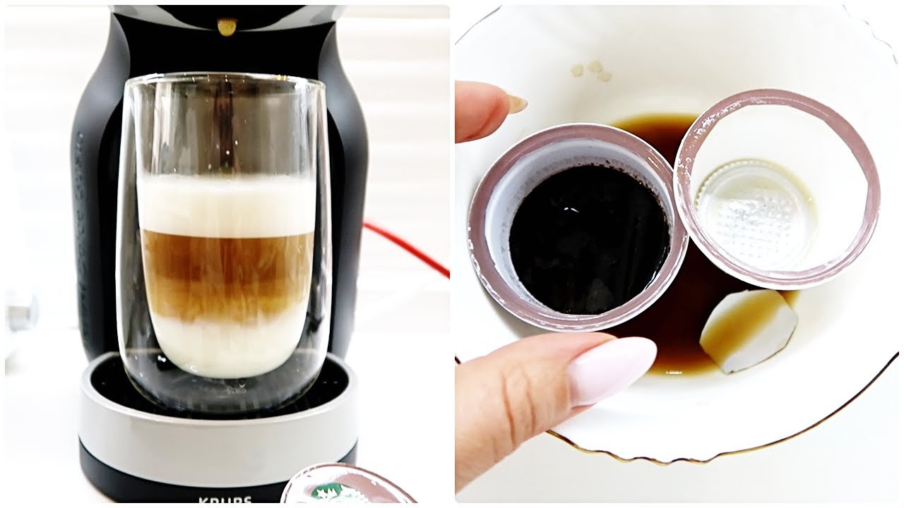 Готовим КАПУЧИНО от Starbucks / Что внутри кофейных капсул / Кофемашина Dolce Gusto Krups Mini Me