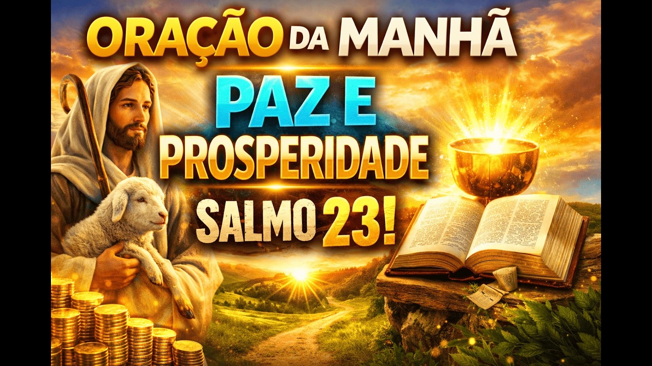 Oração da Manhã Para Atrair Paz e Prosperidade. Salmo 23!