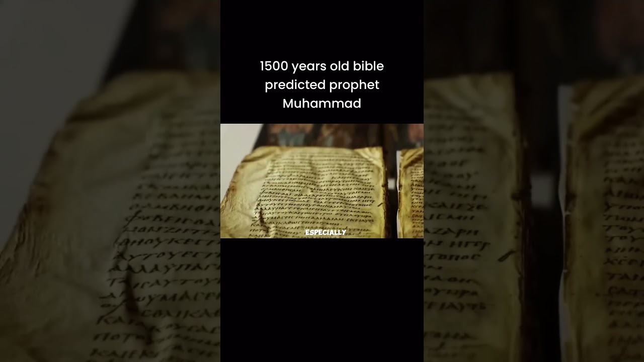 1500 Year Old Bible Predicted Prophet Muhammad #bible #prophetmuhammad