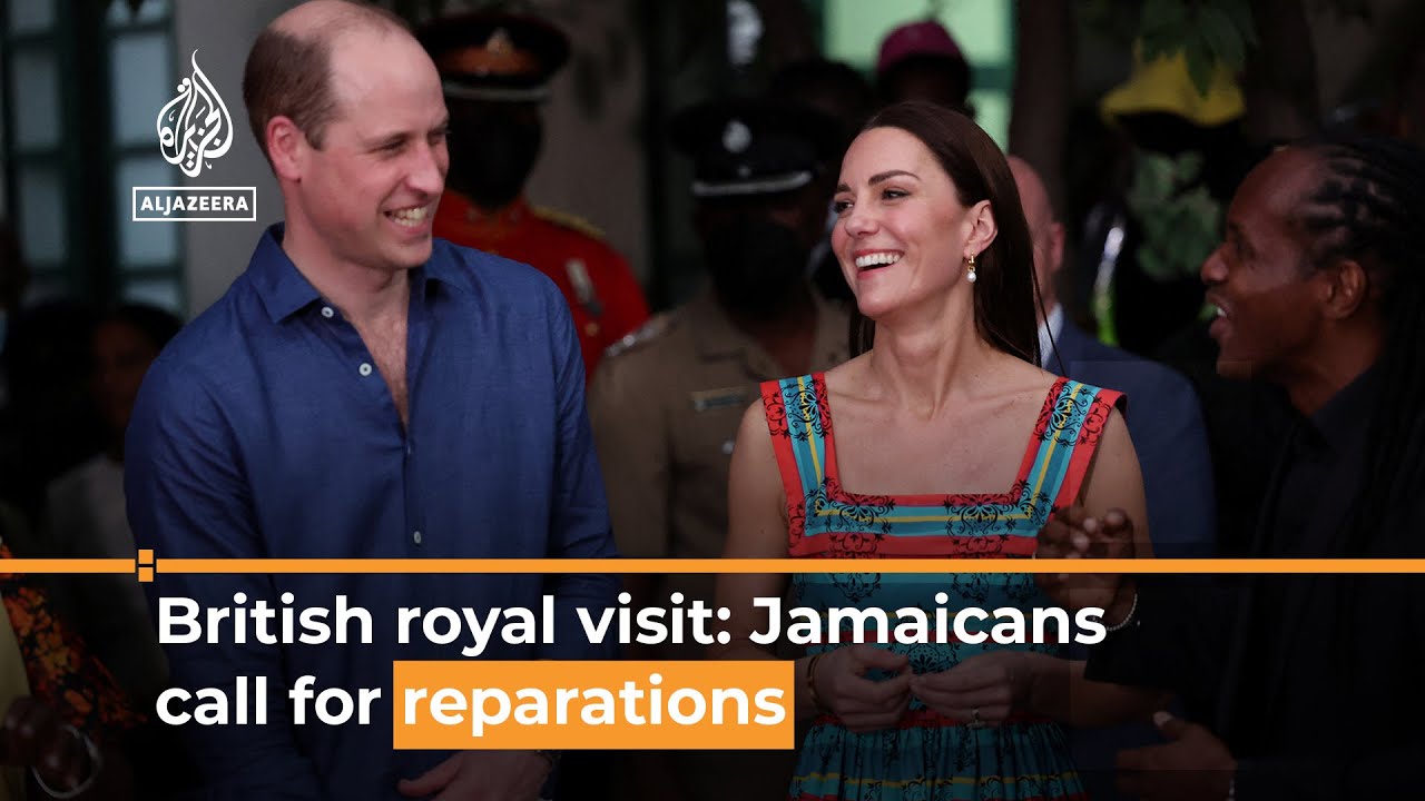 Jamaicans call for slavery reparations as British royals visit I Al Jazeera Newsfeed