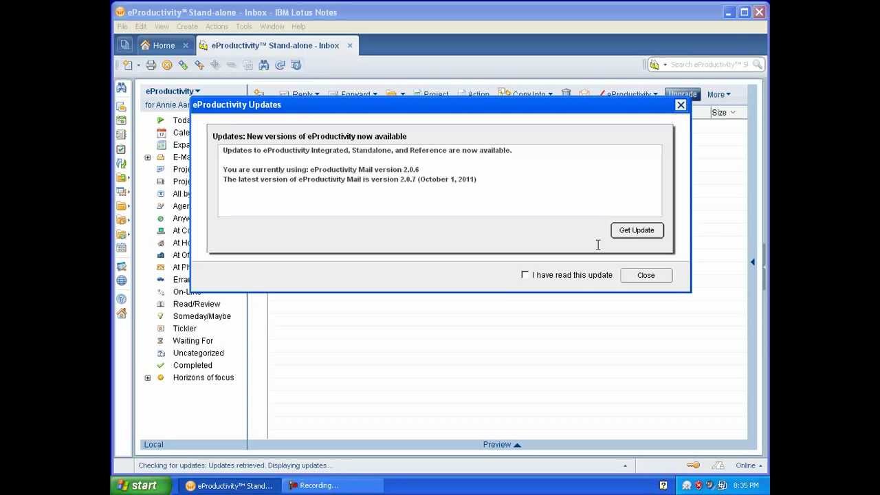 How to upgrade eProductivity Stand-alone to the latest version