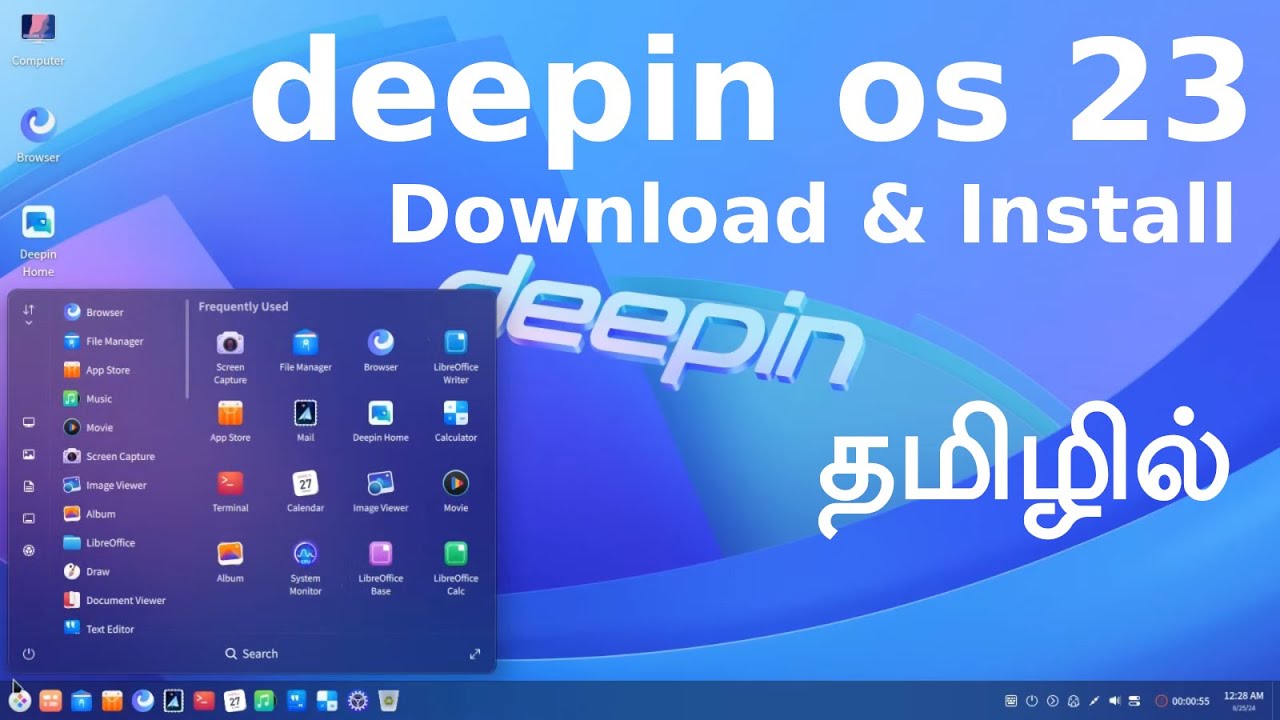 Deepin Linux os 23 Download & Install In Tamill