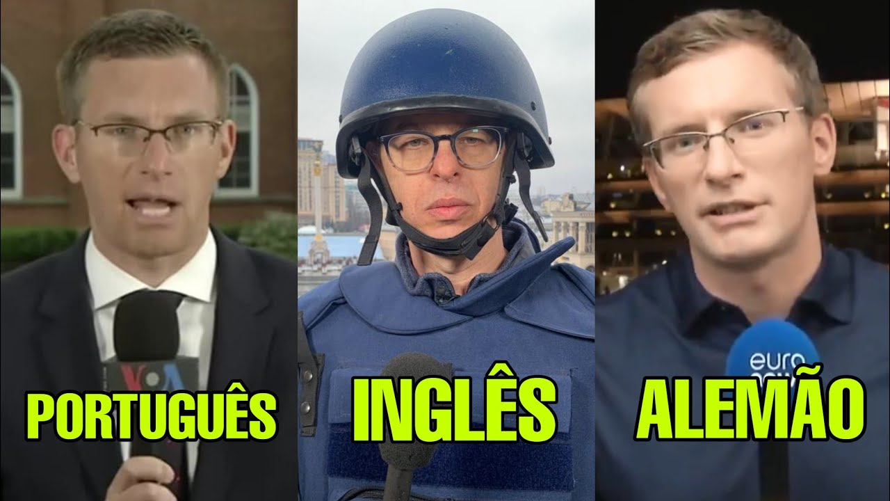 Repórter Poliglota chama ATENÇÃO ao fazer cobertura da GUERRA em 6 IDIOMAS