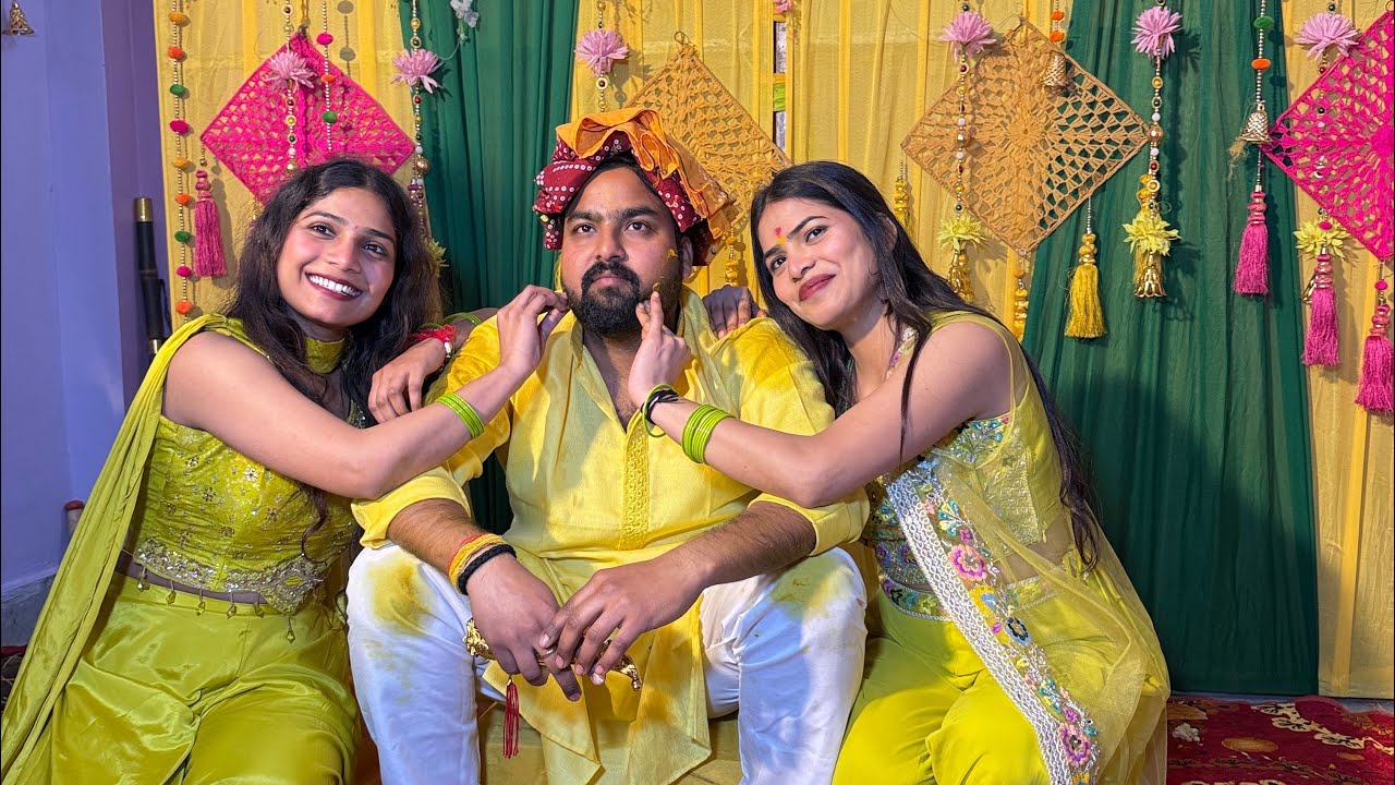 Haldi ceremony vlog 🫶🏼 #haldi #haldiceremony #vlogs 