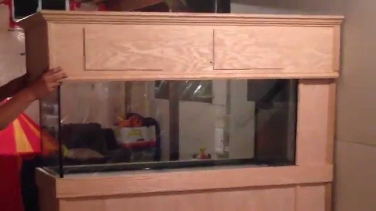 New 75 gallon peninsula coral reef fish tank stand build