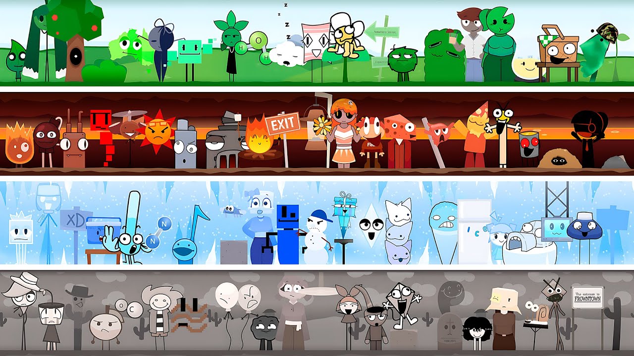 Mild As Spring VS Warm Like Fire VS Cold As Ice VS Dusty Like Air (ALL Characters Together)