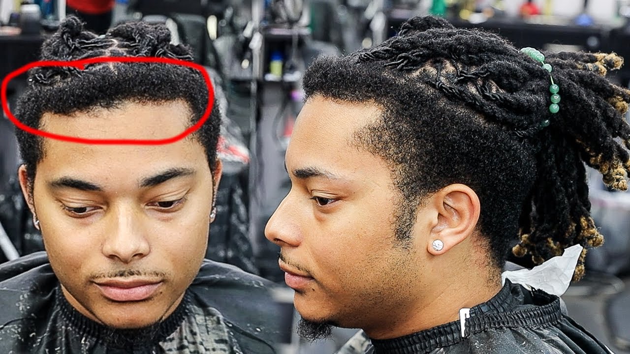 😱OMG😱 HE WENT 3MONTHS WITHOUT A HAIRCUT/ MID DROP FADE/ UNDERCUT/ DREAD LOCS/ HAIRCUT TUTORIAL