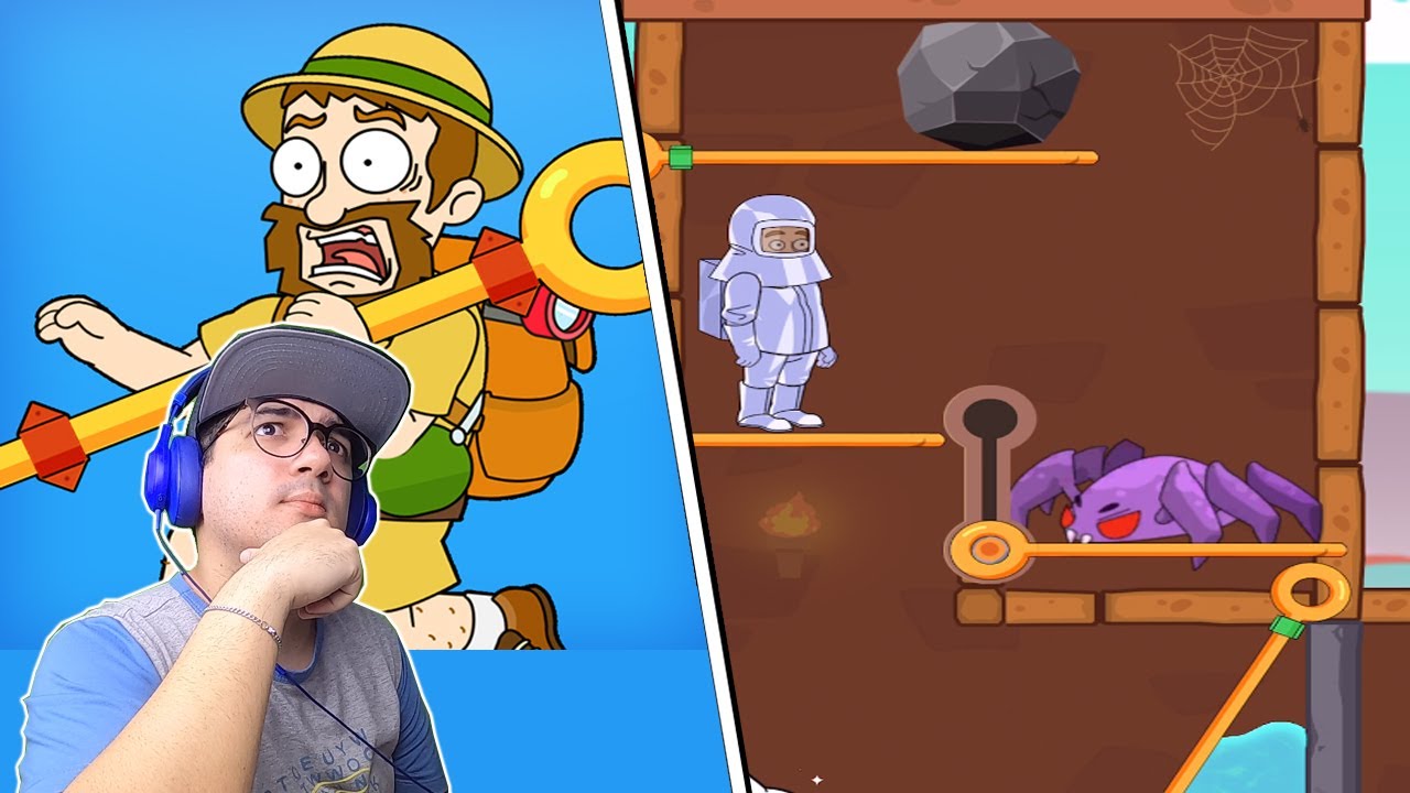 SALVE O HOMEM EM PERIGO DA ARANHA GIGANTE! (jogos de celular)