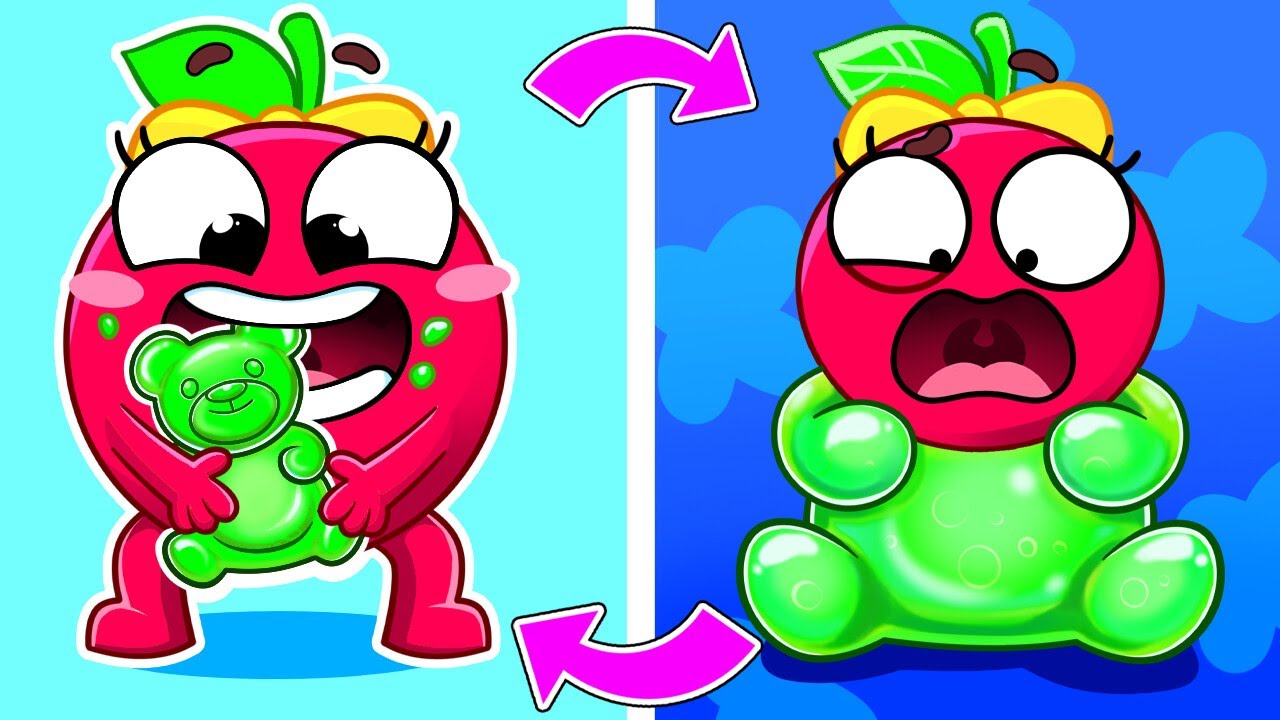 Don't Ate Too Many Gummies, Turned Into A Gummy Bear!😱 Songs for Kids | Pit&Penny Stories #forkids 