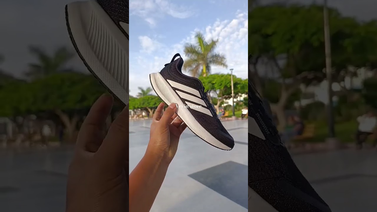 👟ASI SON Las Adidas Running Runblaze Color Negro #adidas #running #zapatillas