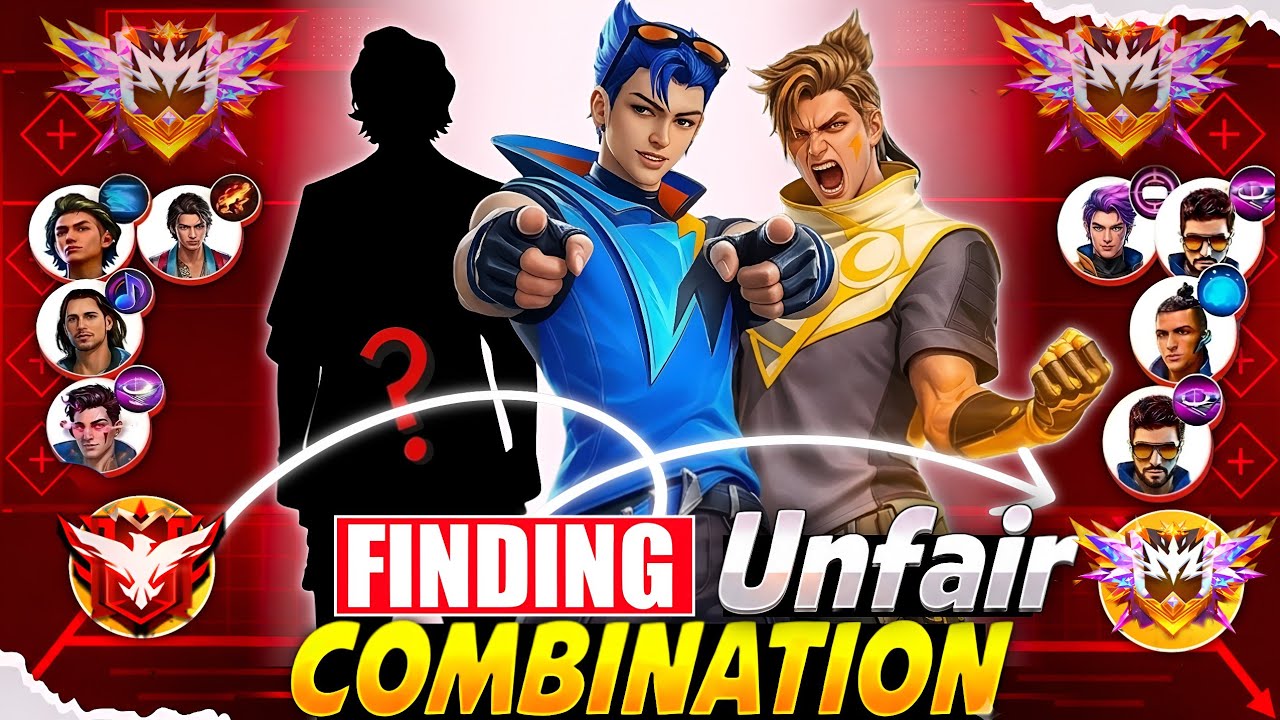 Finding Unfair Character Combinations 🤯 | Best Character Combinations for BR Rank Push | Best Skills