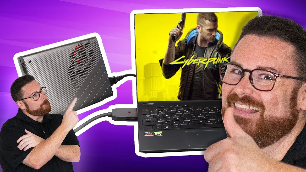 An gaming laptop with an EPIC attachment. The ROG X13 Flow Gaming Laptop Ultimate Review.