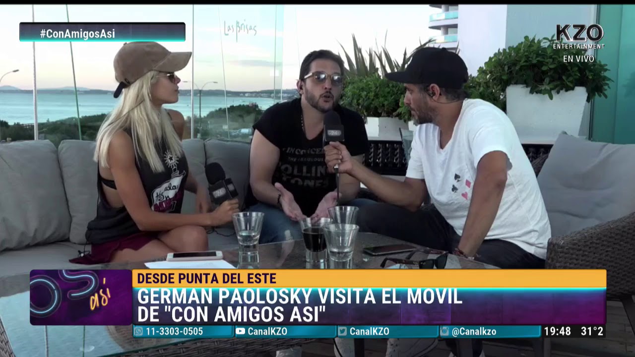 German Paolosky con Zabala y Anto en Con Amigos Asi