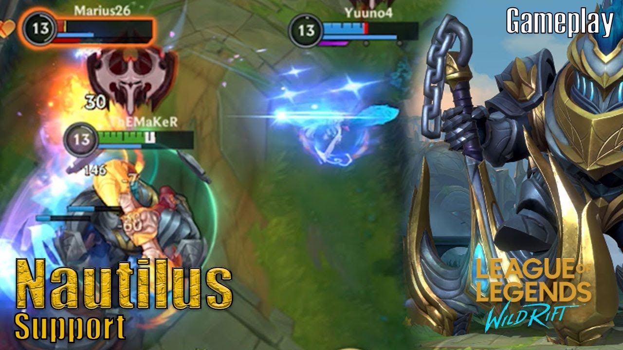 Wild Rift  Nautilus & Ashe vs Blitzcrank & Nilah Dragon Lane (MVP !!)