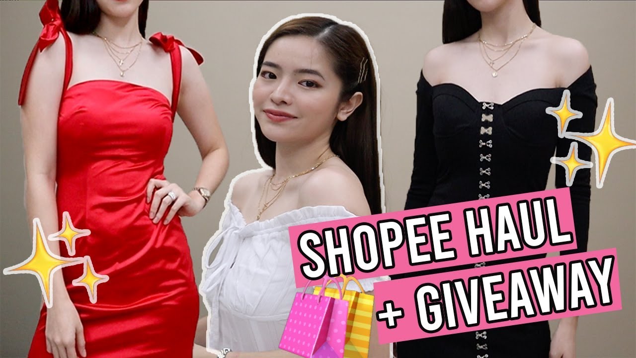 SHOPEE TRY ON HAUL + GIVEAWAY *CLOSED*⎜ Tin Aguilar