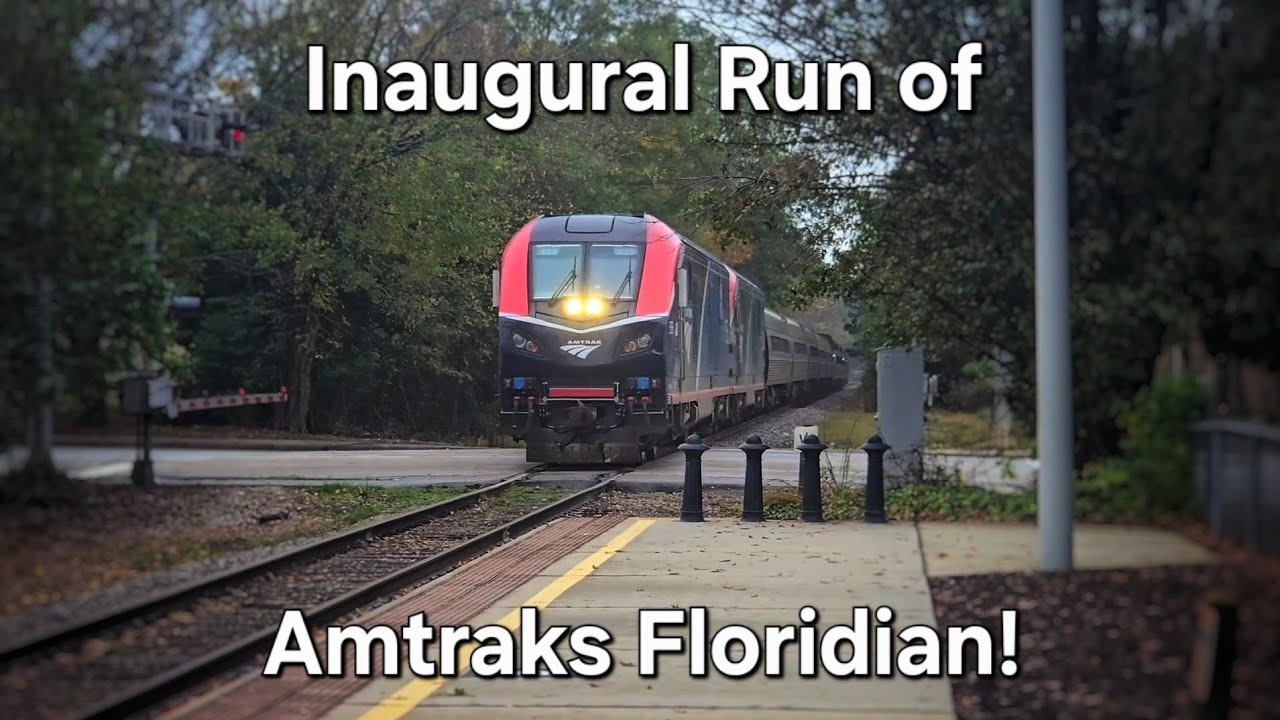 Amtrak's Floridian Train Arrives in Cary for the First Time
