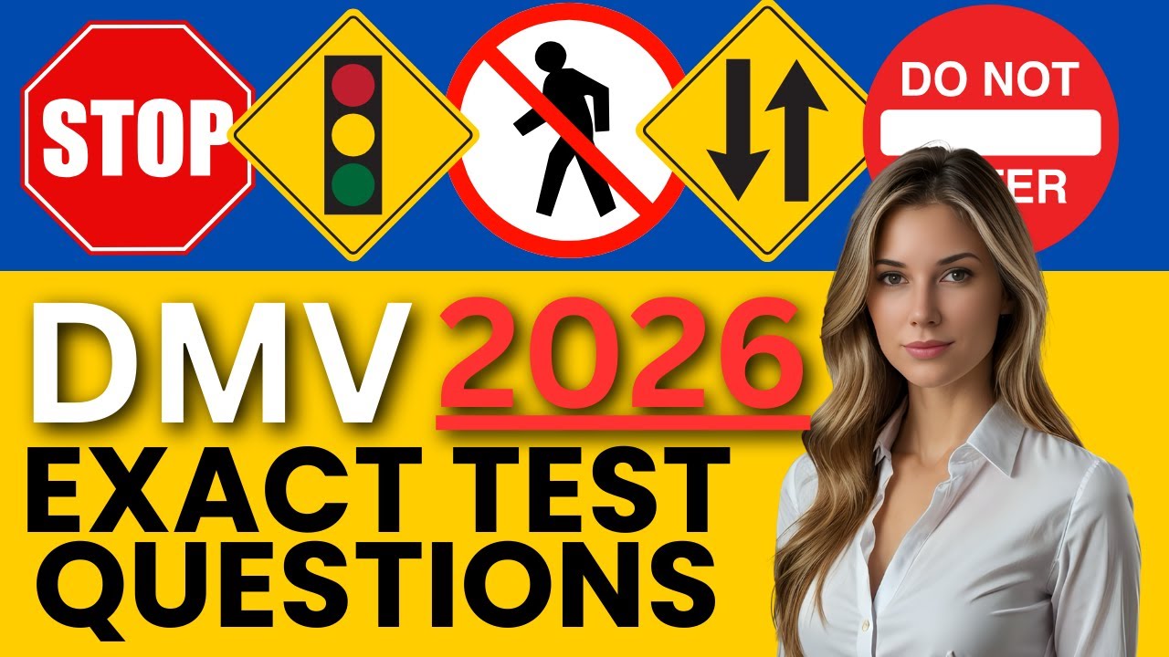 DMV Driving Test Questions 2026 | Pass Your Written Exam