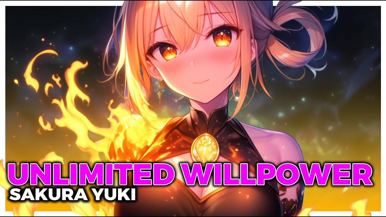 Nightcore - Unlimited Willpower | (Sakura Yuki) Lyric Video