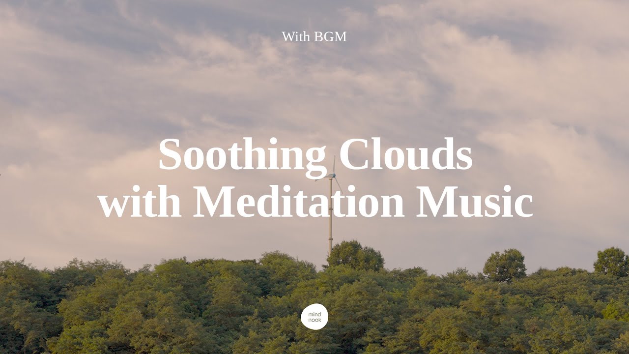 [with BGM] Lazy Summer Ambience & Meditation Music (Sunset Clouds, Han River Park View)