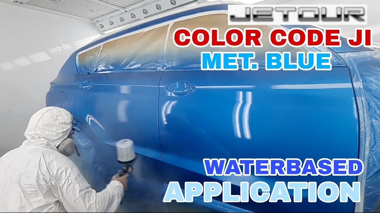 JETOUR COLOR CODE JI MET. BLUE WATERBASED APPLICATION #autorefinish #waterbased