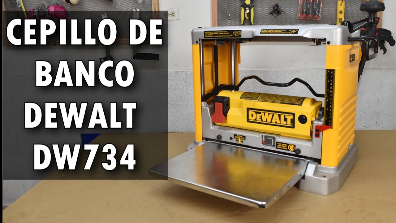 Cepillo de Banco Dewalt DW734 Partes y Funcionamiento