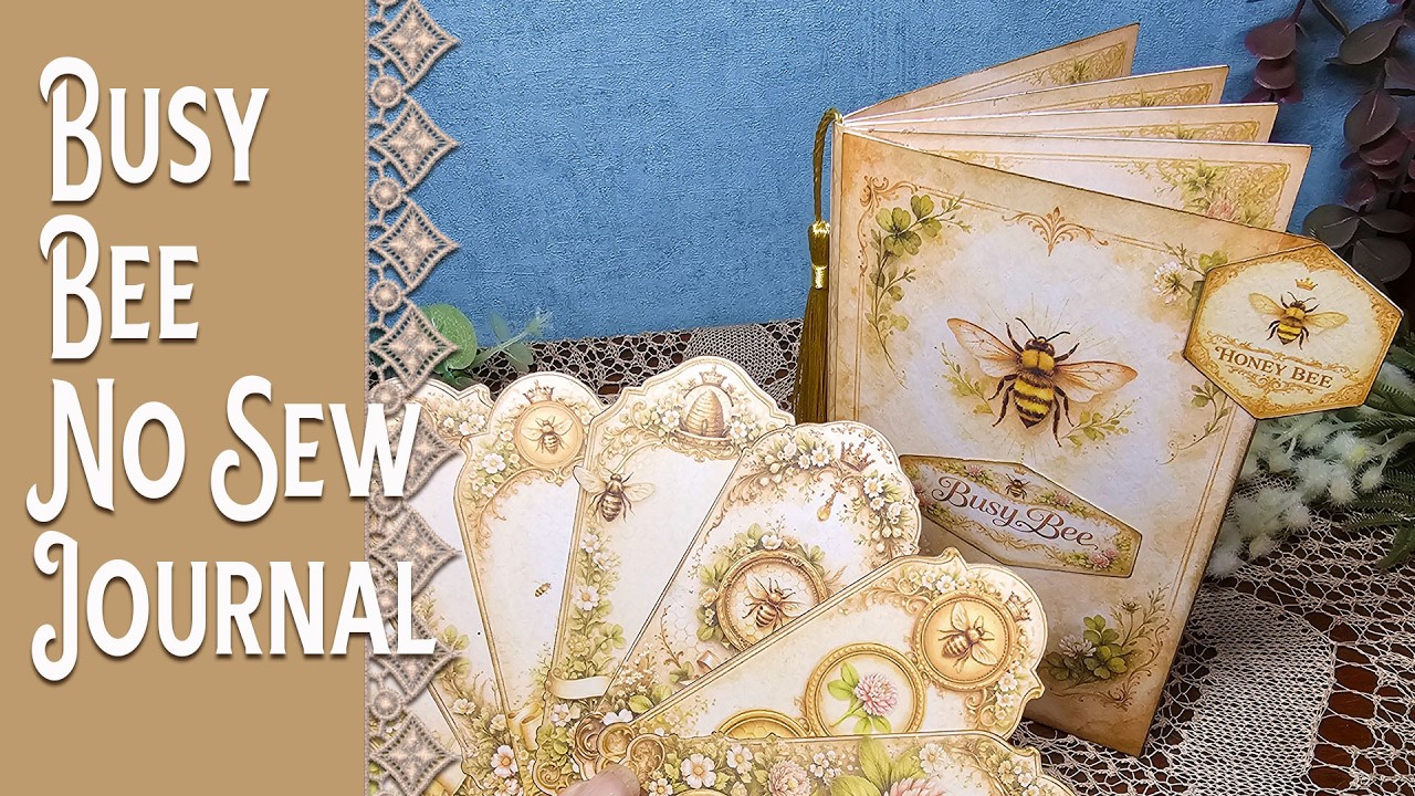 Пошаговая инструкция по созданию дневника Busy Bee без шитья.