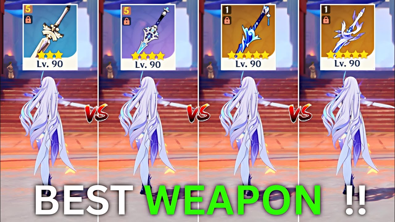 Лучшее оружие для C0 Skirk в режиме F2P? 3 звезды против 5 звезд! Genshin Impact