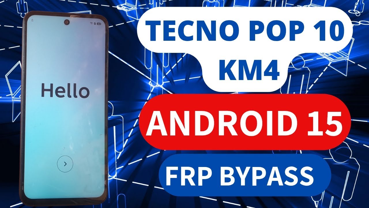 Tecno Pop 10 (KM4) frp unlock Android 15 / Infinix Smart 10, 9 done✅️