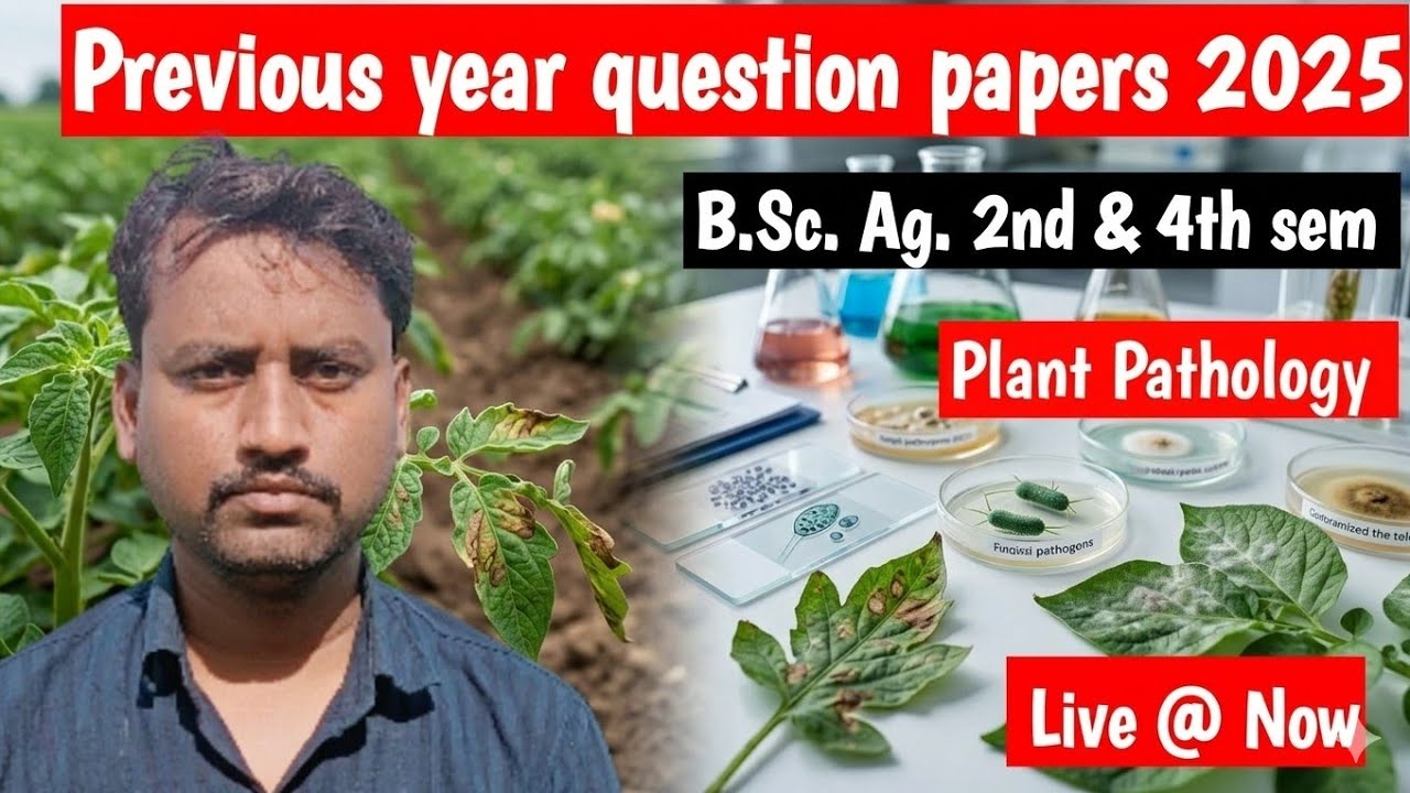 Agri information adda l Plant Pathology l Previous year question papers 2025