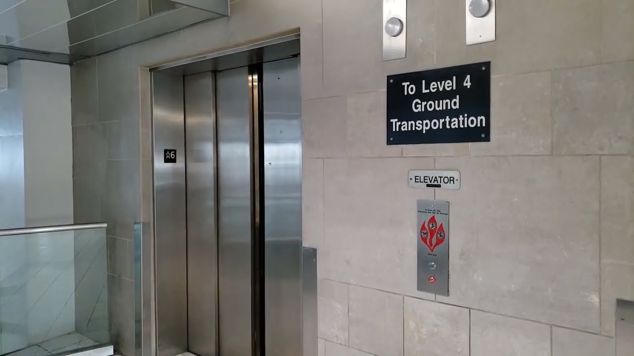 Otis Hydraulic Elevators (Ground Transportation) @ Detroit Metro Airport McNamara Terminal (retake)