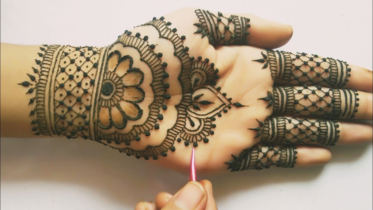 Stylish Eid Mehndi Design | Full Hand Mehndi Easy Design🌙✨