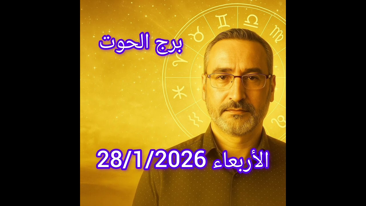 برج الحوت اليوم الأربعاء 28/1/2026 | توقعات فلكية: المشاعر والحدود والتوازن تحت تأثير الزهرة وزحل