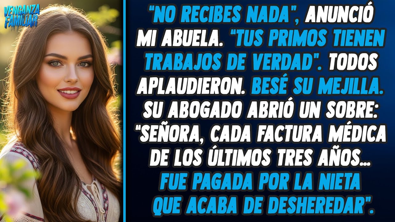 Mi abuela anunció que no recibo nada porque mis primos sí tienen trabajos de verdad.