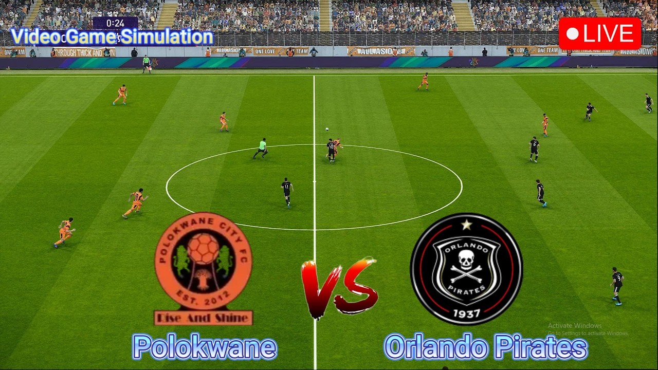 🔴LIVE : Polokwane vs Orlando Pirates | Betway Premiership - Round 20 | Video Game Simulation