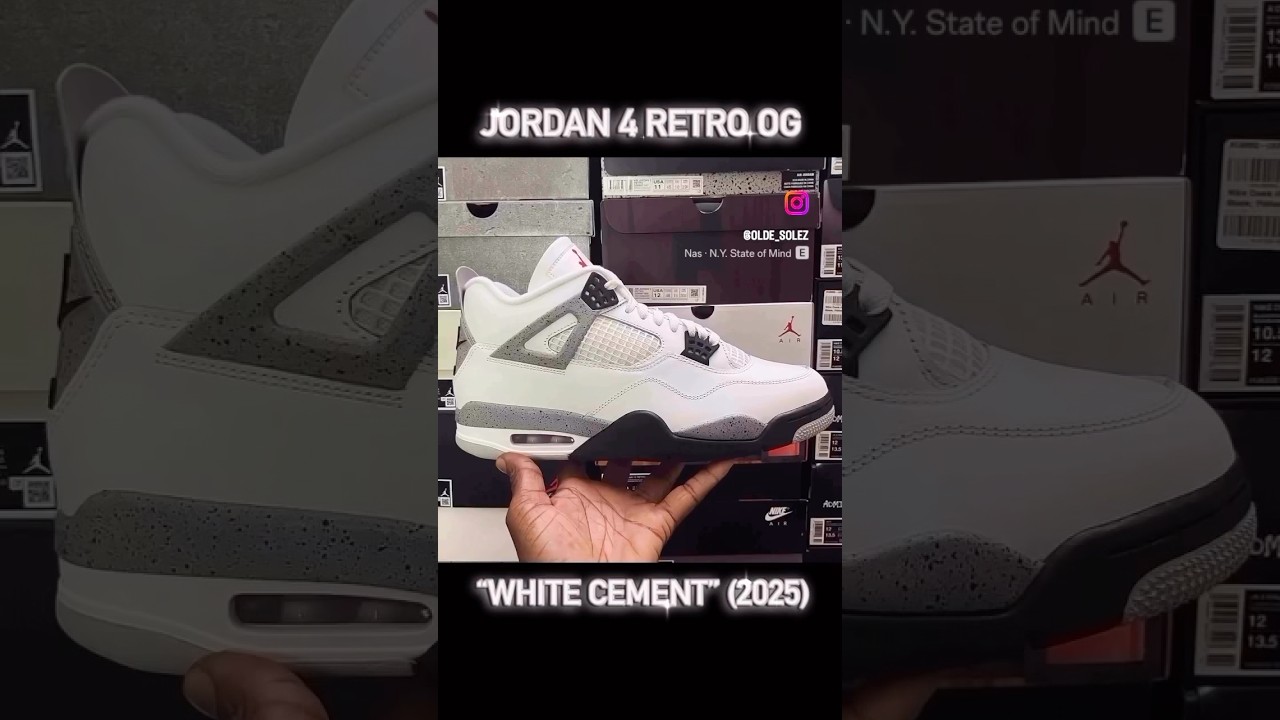 JORDAN 4 RETRO OG “WHITE CEMENT” (2025)
