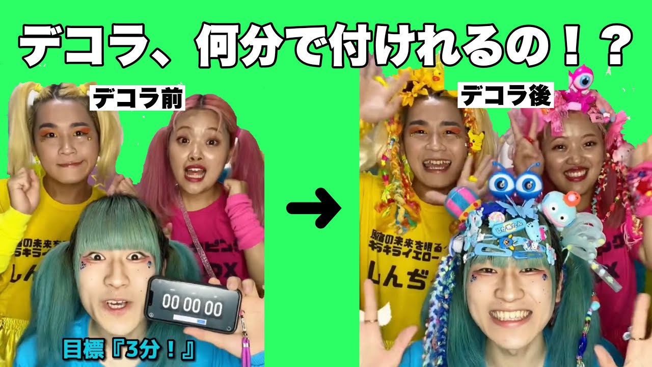 デコラって付けるのに何分かかるの！？